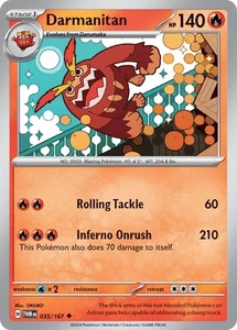 Darmanitan - 035/167 / English / Near Mint - Picture 1 of 1