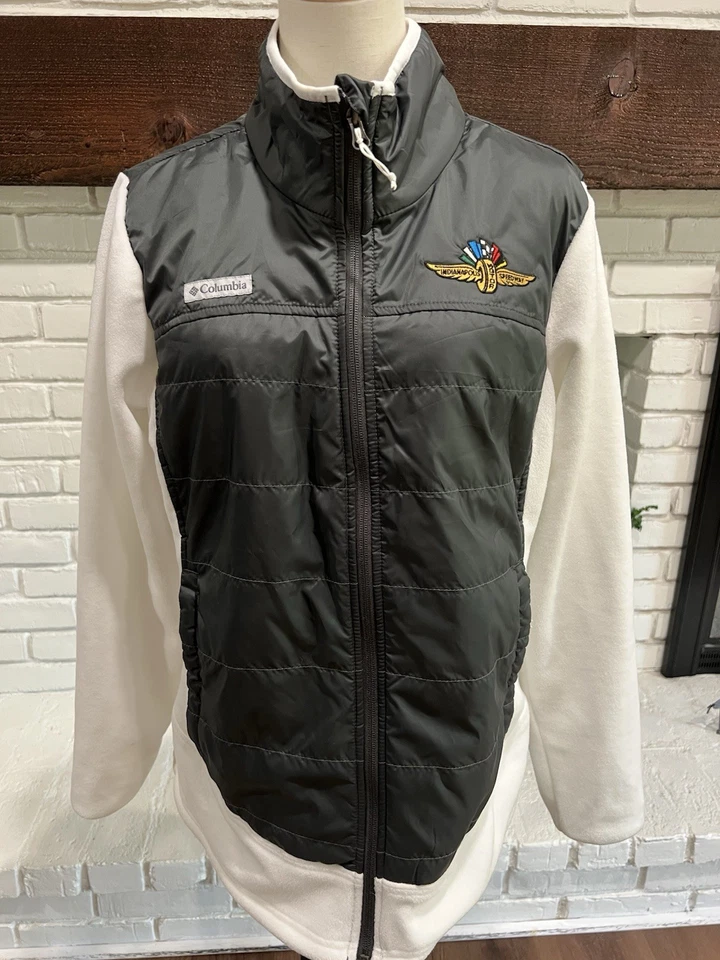 NWT Indy Car Racing Wing Wheel Logo Women’s Columbia Zip Up Jacket XL Orig $120 - Image 1 of 4