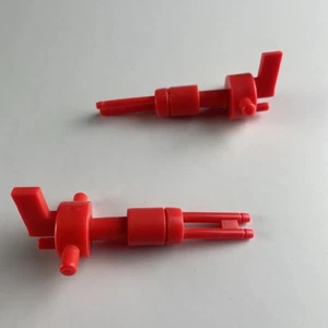 Vintage TMNT Technodrome Handgriff Laser rot Paar Ninja Turtles Ersatz - Bild 1 von 7