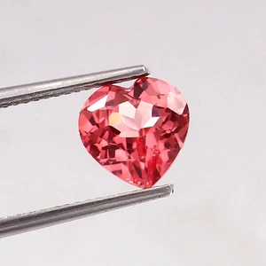 Flawless 18.65 Ct Natural Ceylon Padparadscha Sapphire Heart Cut LooseGemstone - Picture 1 of 6