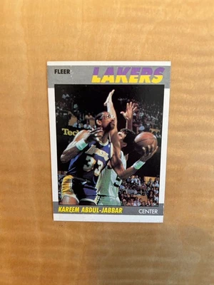 1987-88 FLEER BASKETBALL #1 KAREEM ABDUL-JABBAR!! NM-MT OR BETTER!! $1 SHIPPING! - Image 1 of 2