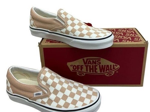 Sneakers Vans Classic Marrone Scacchiera Frappe Slip On Nuove con Scatola Taglia 4 5M 6W