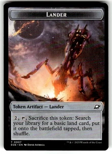 MTG Edge of Eternities TOKEN Lander (((#0007))) Robot #0010 PLAYSET - Picture 1 of 2