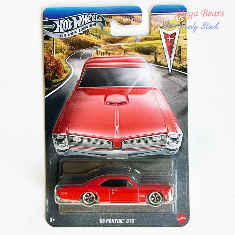 Mattel Hot Wheels 2025 Silver Series Pontiac Series #5 66 Pontiac GTO NEW GRT01 - Image 1 of 1