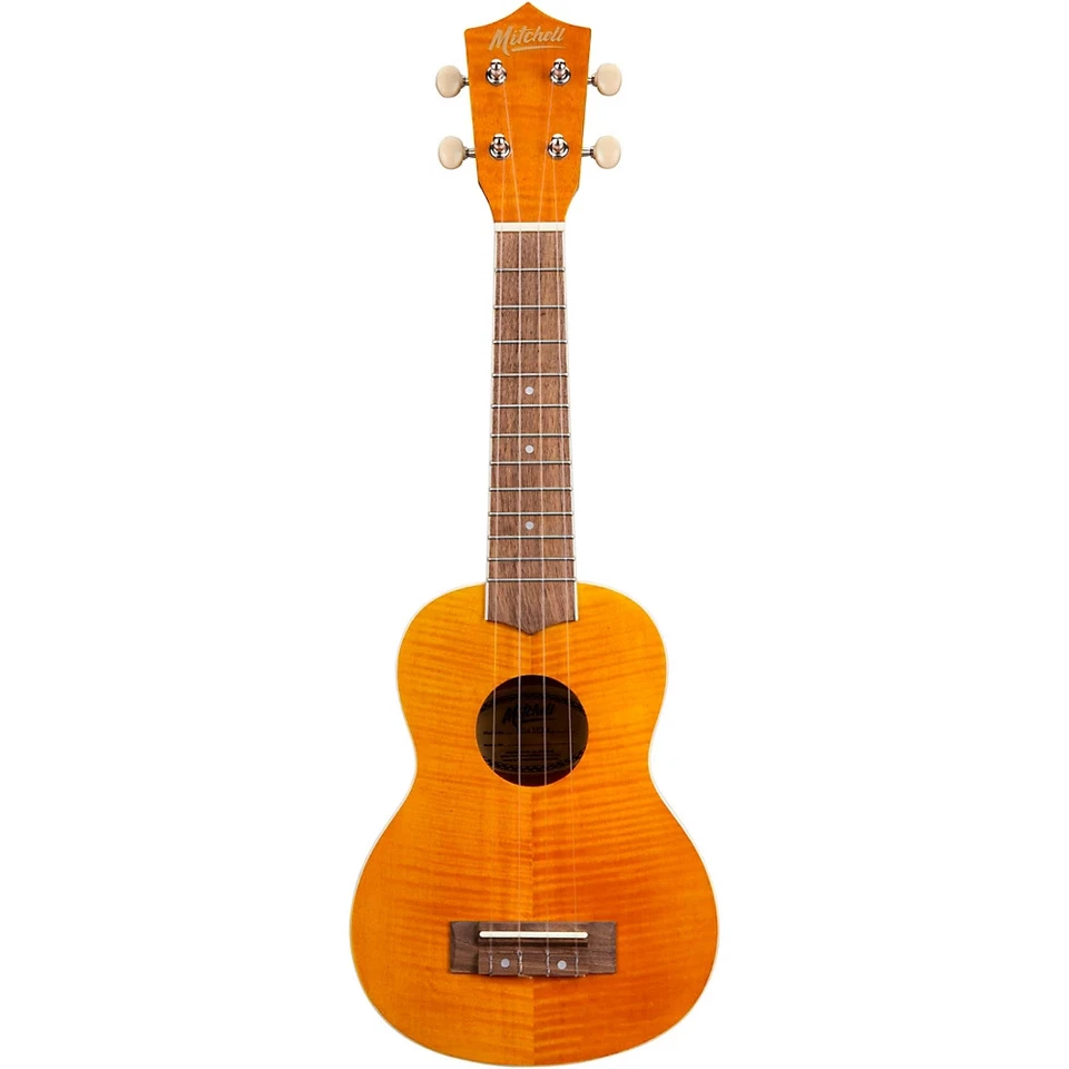 Mitchell Mu45f Exotic Ukulele Flamed Maple Natural