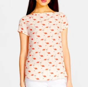 Kate Spad Blouse Silk Blend Pink Flamingo UK 8 (US4) NY - Picture 1 of 6