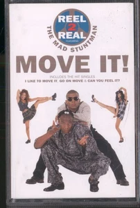 Reel 2 Real Featuring the Mad Stuntman Move It! cassette UK Positiva 1994 - Picture 1 of 2