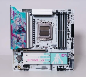 Placa madre ASUS TX GAMING B850M WIFI S Hatsune Miku DDR5 AM5 solamente - Imagen 1 de 4