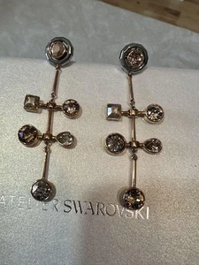 Peter Pilotto Swarovski Earrings with Yellow, Pink, Metallic Stones Used - Picture 1 of 6