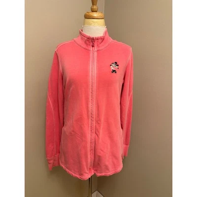 Tommy Bahama Disney Fiesta Junto a la Piscina Aruba Cremallera Completa Sudadera Rosa Oscuro Talla Mediana Foto 1 de 4