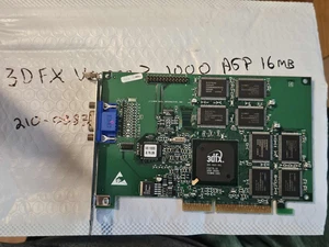 Clean 3Dfx Voodoo 3 1000 APG 16MB SGRAM Graphics Card vintage Retro 210-0383-001 - Picture 1 of 6