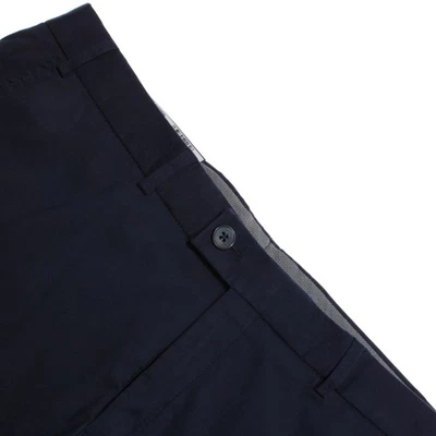 Hiltl NWT Chinos / Casual Pants Size 54 (38 US) In Solid Blue Cotton Blend - Image 1 of 4