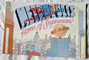 METROPOLIS HOME OF SUPERMAN "SUPERMAN PARA TODAS LAS ESTACIONES" 1998 DC PROMO POSTAL - Imagen 1 de 2