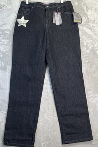 Gloria Vanderbilt Jeans Women's Size 14 Blue Straight Classic Fit Slimming NWT - Picture 1 of 15