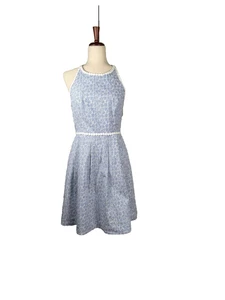 Lilly Pulitzer Dress Womens 6 Embroidered Lace Fit Flare Sleeveless Summer Casua - Picture 1 of 10