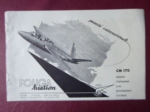 8/1953 PUB FOUGA AVIATION CASTEL MAUBOUSSIN CM.170 MAGISTER ORIGINAL FRENCH AD - Picture 1 of 1