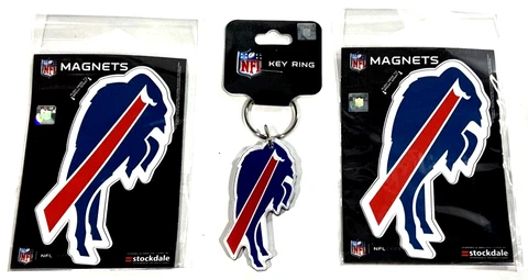 Buffalo Bills Magnet & Key Ring Gift Pack 5"x3" Cover