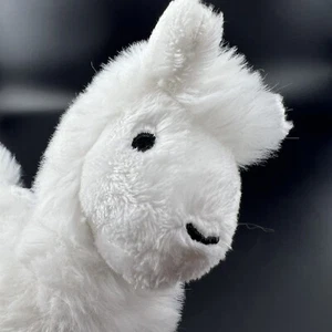 Llama Plush Stuffed Animal Alpaca Stitch Eyes Manhattan Toy Company Cream Baby - Picture 1 of 13