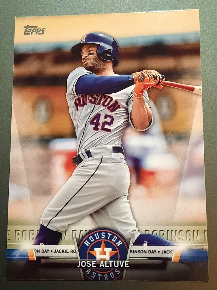 JOSE ALTUVE-2018 TOPPS SALUTE-JACKIE ROBINSON DAY INSERT ⚾️ BASEBALL CARD-ASTROS - Image 1 of 1
