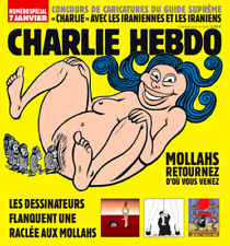 CHARLIE HEBDO Real Physical Paper Magazine Special Mollahs Iran N° 1589