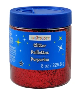 Tarro de purpurina de 8 onzas Darice, rojo - Imagen 1 de 1
