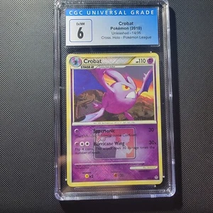 Crobat Cross Hatch Holo Pokemon League Promo HGSS Unleashed 14/95 CGC 6 EX/NM - Picture 1 of 2