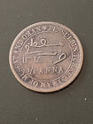 Sultanate Of Oman And Muscat 1315H Ad1898 1/4 Anna Coin Faisal Bin Turkee Bronze