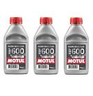 Motul Set of 3 Brake Fluids 100% Synthetic DOT 4 RBF 600 - 1.5L 100949 Porsche 911