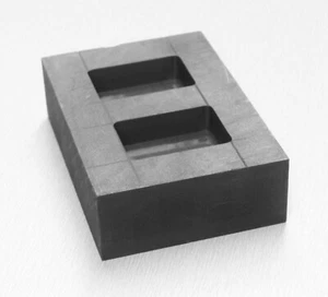 Graphite Ingot Mold Ingots Bars 2 Loaf Cavity Melt 4oz Gold & 2oz Silver Scrap - Picture 1 of 5