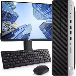 HP G3 SFF PC Intel Core i5-6500, 8G RAM 256 SSD +1TB HDD 19" LED WiFi Win 10 Pro - Picture 1 of 8