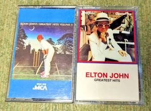 Elton John's - Greatest Hits + Greatest Hits Vol. II Cassette Bundle Lot Set - Picture 1 of 4
