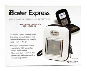 Sistema de sonido portátil iBlaster Express estuche altavoces Excalibur 185 blanco - Imagen 1 de 2