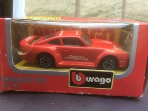 PORSCHE 959 RENNWAGEN ROT 1:43 BURAGO MODELL *BOXED* - Bild 1 von 1