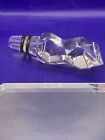 Orrefors Crystal Glass Decanter Stopper Top Facetted Contemporary Style Shape