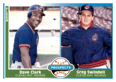 1987 Fleer #644 Dave Clark / Greg Swindell - Image 1 of 2