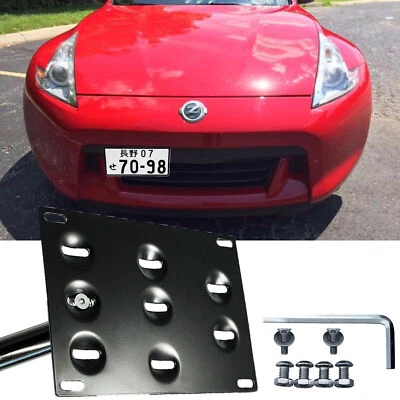 License Plate Bumper Mount Bracket Relocator Kit for Nissan 370Z 2009-2012 Nismo - Image 1 of 4