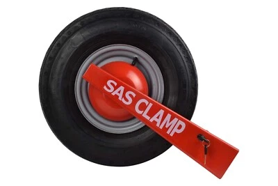 SAS Camping Trailer Wheel Clamp = Centrally Dished Wheels, FAST & FREE POSTAGE✅ - Image 1 of 4