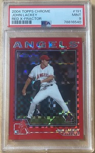 John Lackey 2004 Topps Chrome Red Xfractor SSP PSA 9 MINT Pop 1 None Higher!!