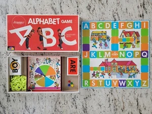 SCRABBLE ALPHABET ABC GAME 1972 - SELCHOW & RIGHTER - Picture 1 of 13
