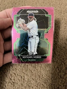 2022 Panini Prizm Draft Picks Michael Hobbs Neon Pink Velocity Prizm - Picture 1 of 2