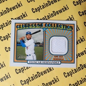 RELIQUIA #CCR-TH de la colección Topps Heritage Clubhouse TEOSCAR HERNANDEZ 2021 - Imagen 1 de 3