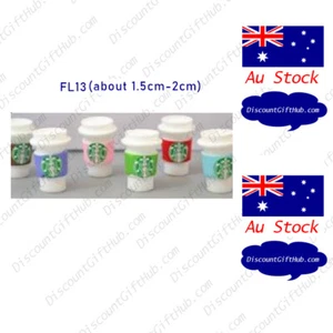 Doll House Accessories 1:12 Miniature -1 set of 5 Mini S/bucks Coffee Mugs - Picture 1 of 1