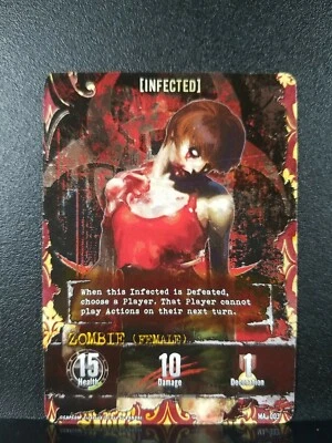 Resident Evil Deck Building Game 2010 Replacement Infected Zombie Female Boss - Image 1 of 2