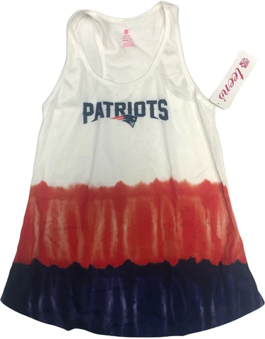 New England Patriots Girls Juniors Tie Dye Tank Top T-Shirt Small 3/5 Cover