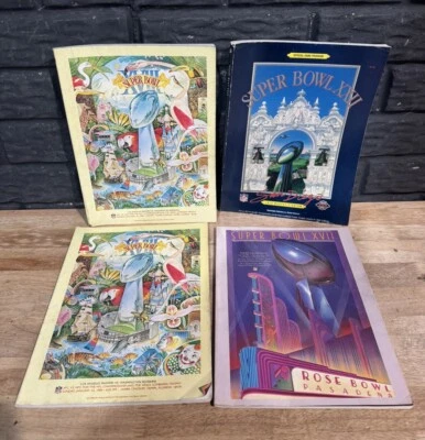 Super Bowl XVII XVIII (2) XXII Official Game Programs Lot Of 4 - Image 1 of 4