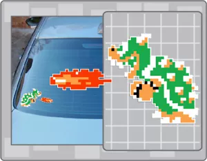 BOWSER Sprite from Super Mario Bros. Vinyl Decal #1 Car Truck Laptop Sticker - Picture 1 of 1
