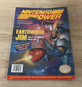 Nintendo Power Magazine Earthworm Jim Dec 1994 Vol. 67 WITH POSTER + CARDS - Picture 1 of 22