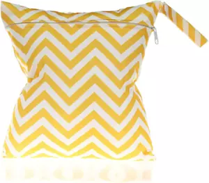 Wet Bag, Waterproof Wet Dry Bag Washable Wet Dry Cloth Diaper Bags with Double Z - Picture 1 of 12