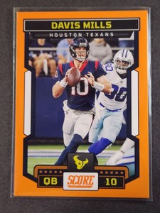 2023 Score Football Orange Davis Mills #1 Houston Texans
