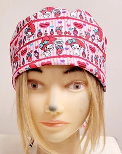 MY MELODY COSMETIC THEME MEDICAL NURSE SCRUB CAP (2 SIZE SELECTION) - Picture 1 of 6